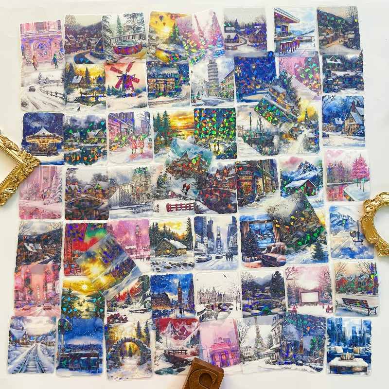 Muted Snow Sticker 60PCS