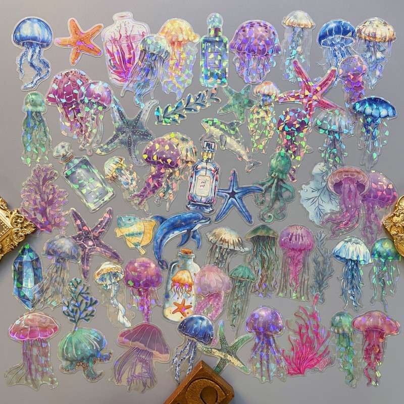 Azure Jelly Sticker 60PCS