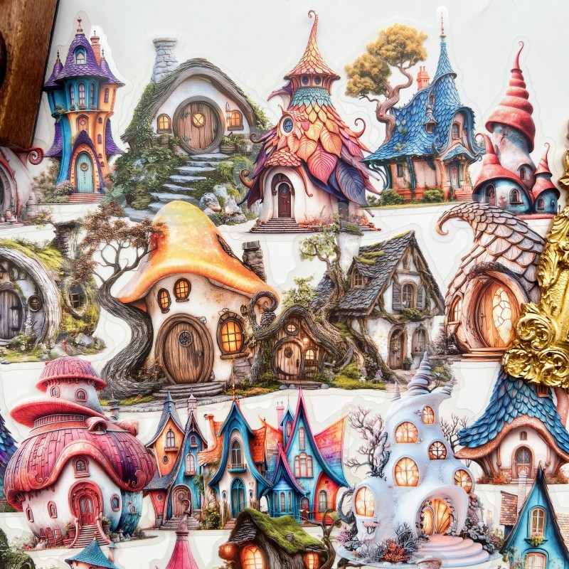 Enchanted House Sticker 48PCS