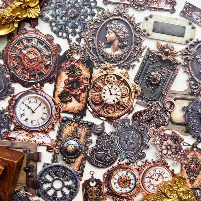 Ironwork Fragments Sticker 50PCS