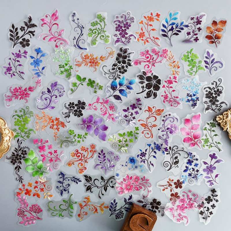 Luminous Flowers Sticker 60PCS