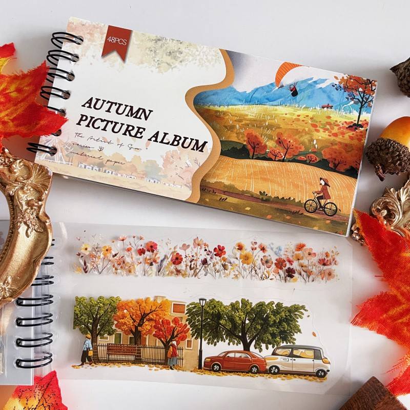 Autumn Picture Album Sticker Book 48Sheets
