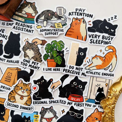 Kitten Nap Sticker 50PCS