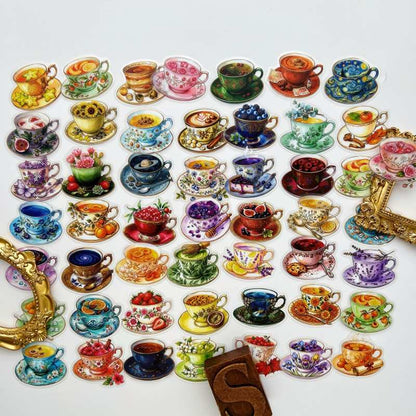 Cozy Cup Sticker 50PCS