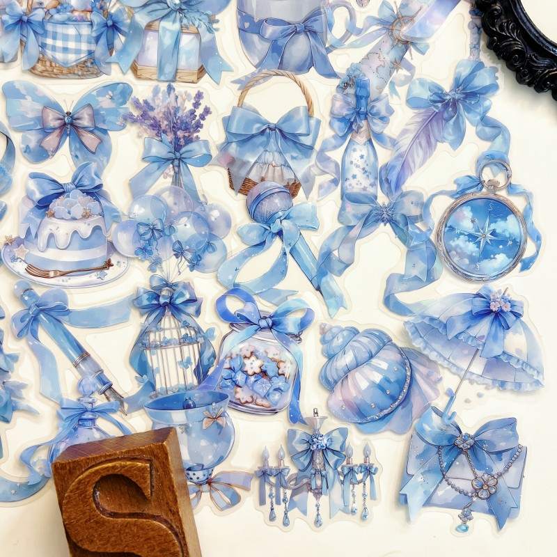 Blue Devotion Sticker 53PCS