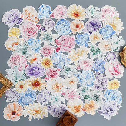 Lunar Petal Vellum Stickers 60PCS
