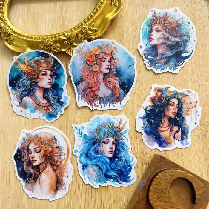 Lunar Goddesses Sticker 12PCS