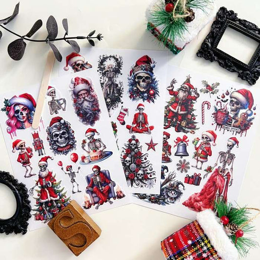 Gothic Xmas Transfer Sticker