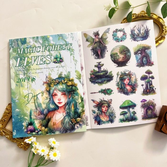 Magic Forest Elves Sticker Book 20Sheets