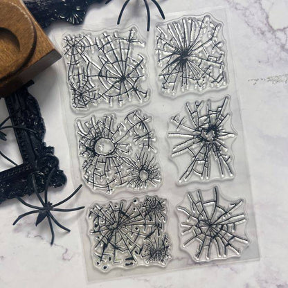 Spider Web Clear Stamp