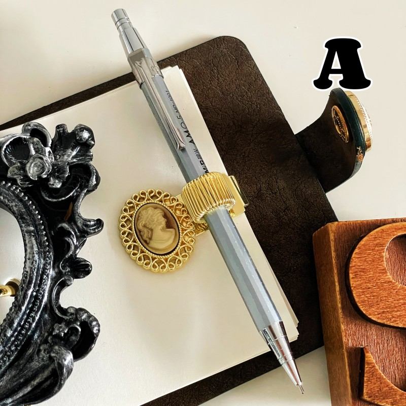 Victorian Beauty Pen Holder Clip