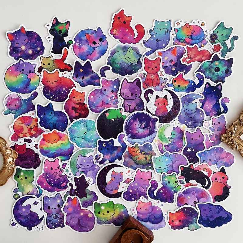 Astro Cat Sticker 50PCS