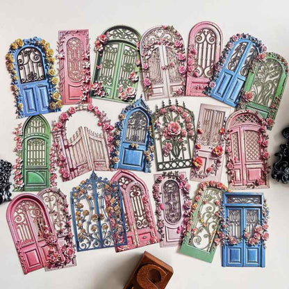 Garden Flower Gate Sticker 20PCS
