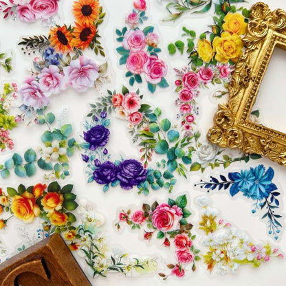 Flower Outline Sticker 50PCS