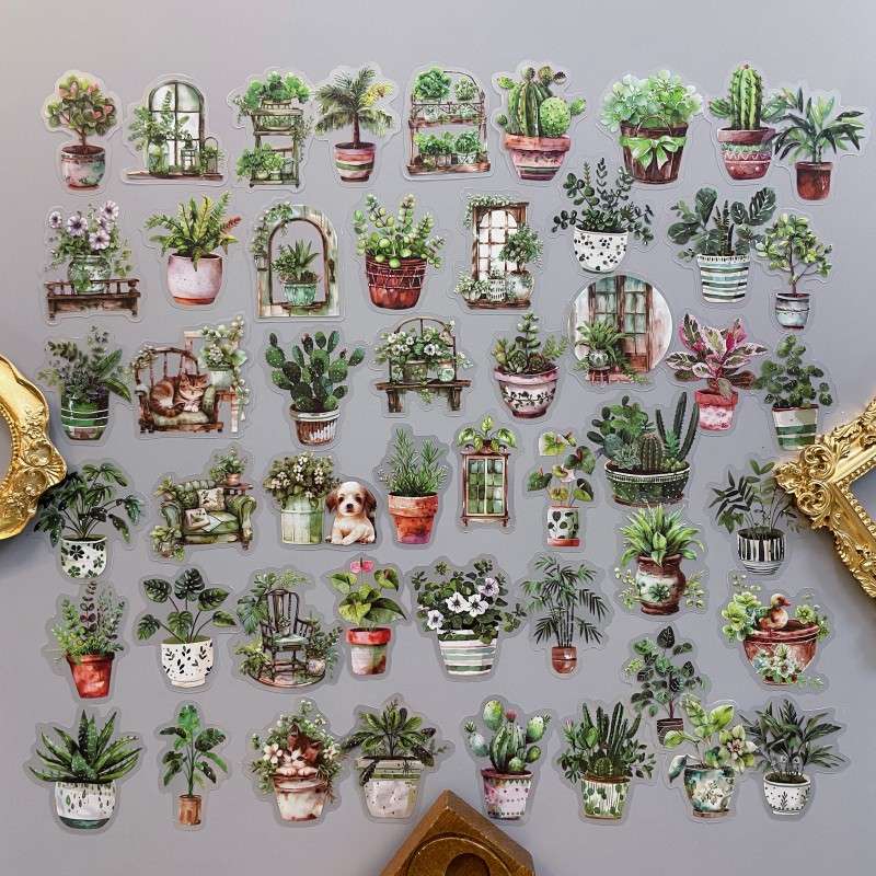 Pure Plants Sticker 50PCS