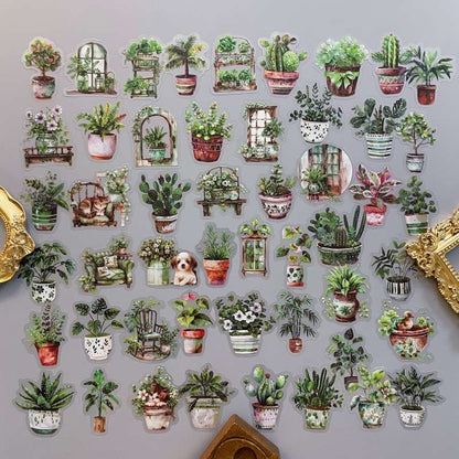 Pure Plants Sticker 50PCS