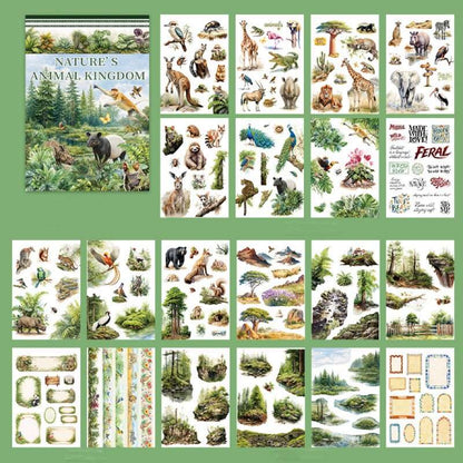 Nature's Animal Kingdom Sticker Book 20Sheets