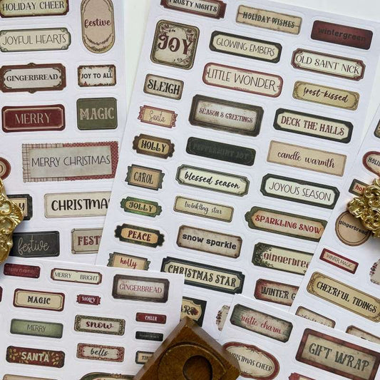 Xmas Quotes Sticker 5Sheets