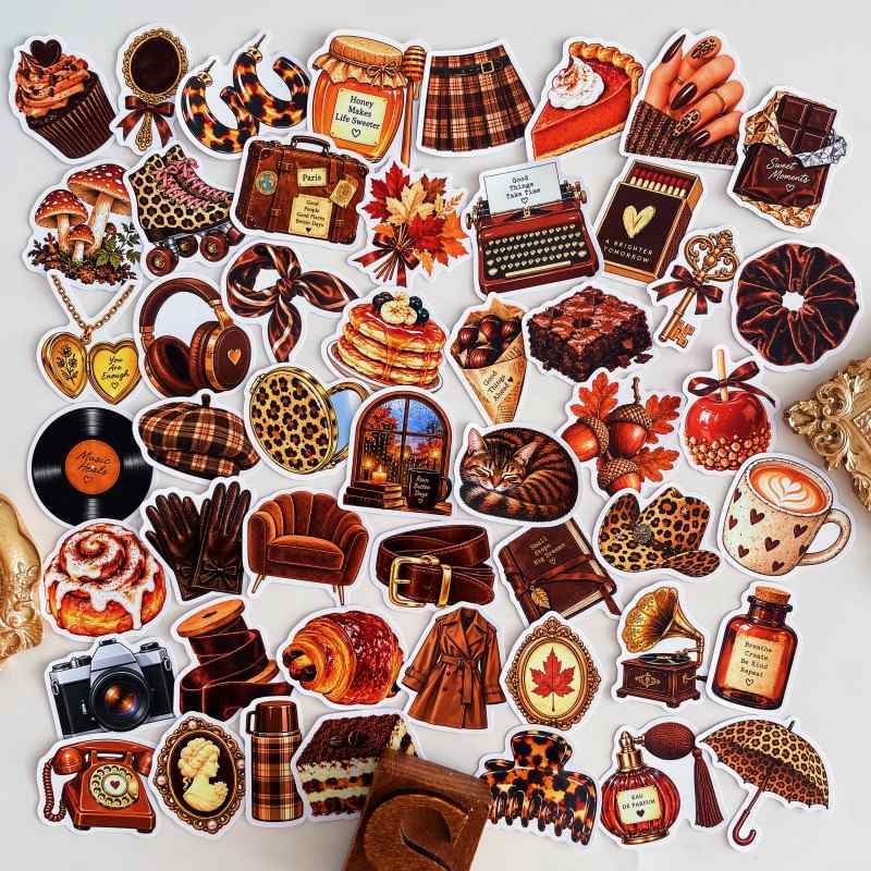 Caramel Crush Sticker 50PCS