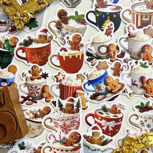 Cinnamon Cup Sticker 50PCS