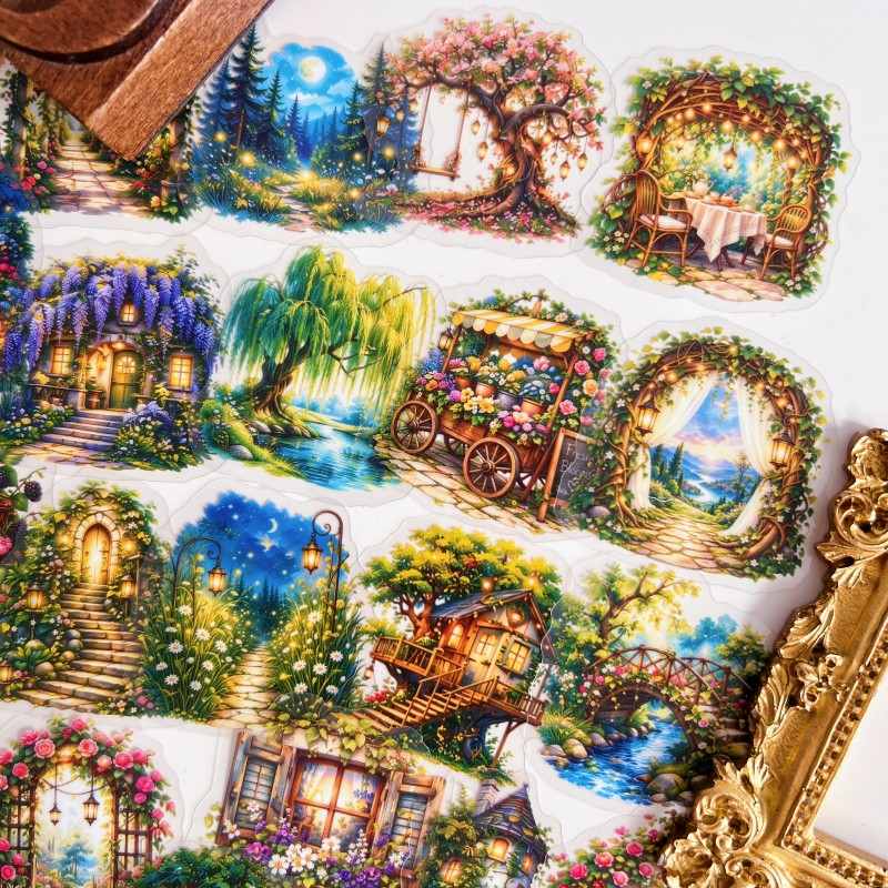 Forest Petal Sticker 50PCS