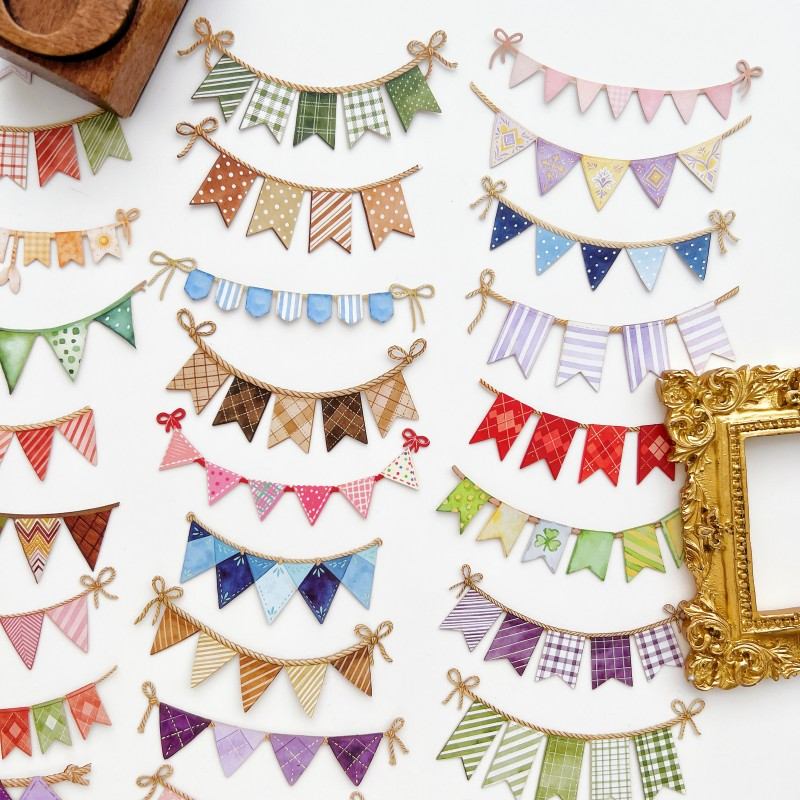Colorful Flag Sticker 48PCS