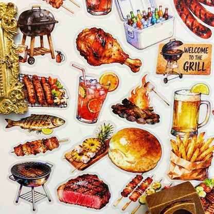 Grill Feast Sticker 56PCS