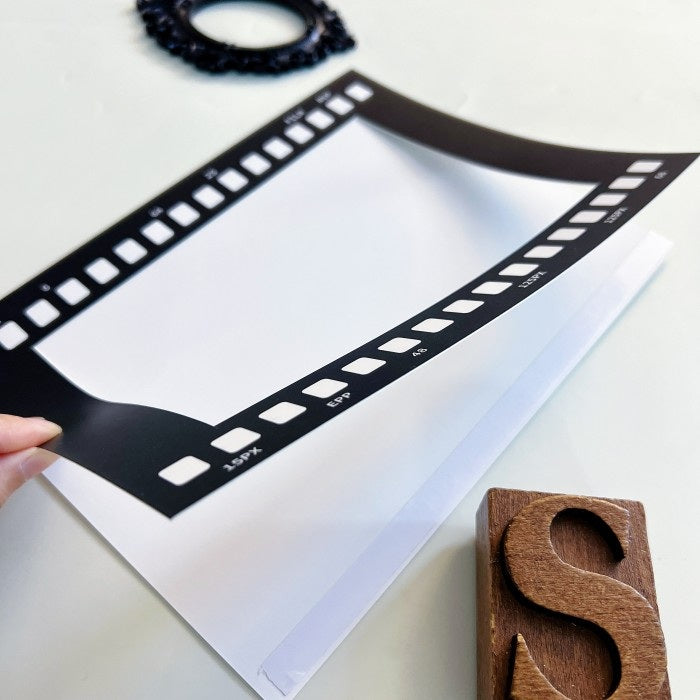 Retro Film Strip Paper Frames 5PCS
