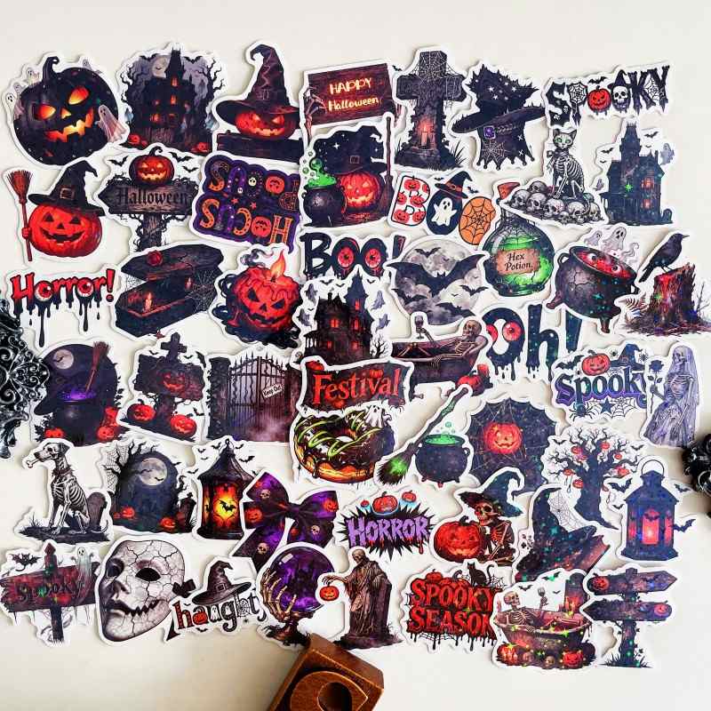 Ghoul Pumpkin Sticker 50PCS