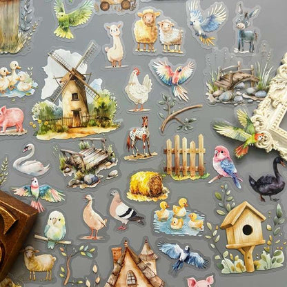 Country Roost Sticker 60PCS