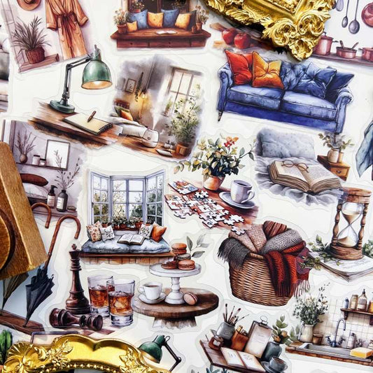 Domestic Art Sticker 50PCS