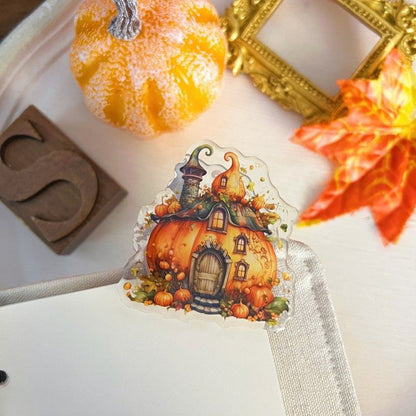 Pumpkin House Paper Clip