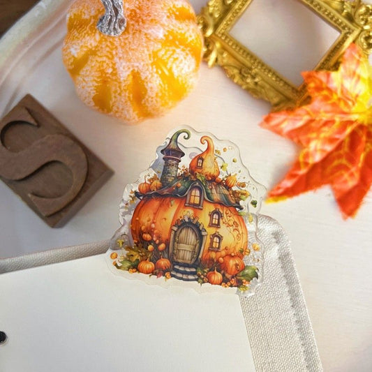 Pumpkin House Paper Clip