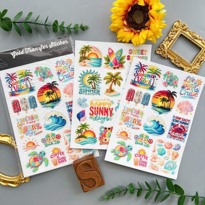 Summer Vibes Transfer Sticker