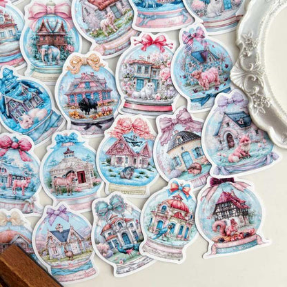 Snow Globes Sticker 50PCS