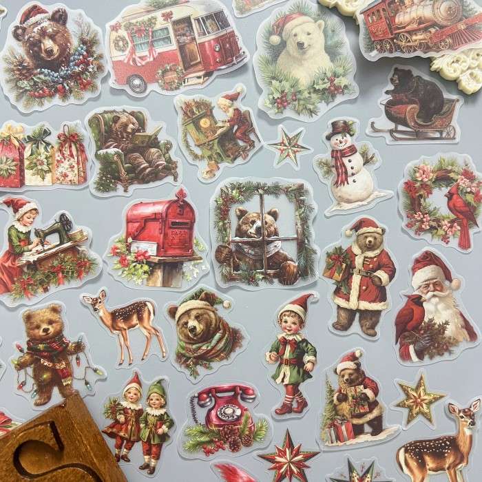 Christmas Bear Traditions Vellum Sticker 62PCS