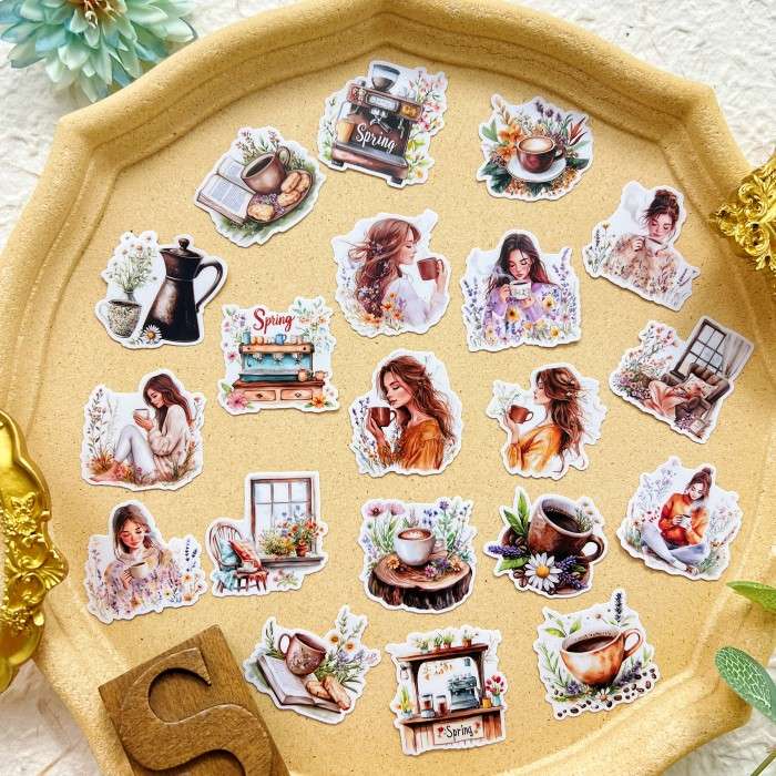 Latte Lily Sticker 20PCS
