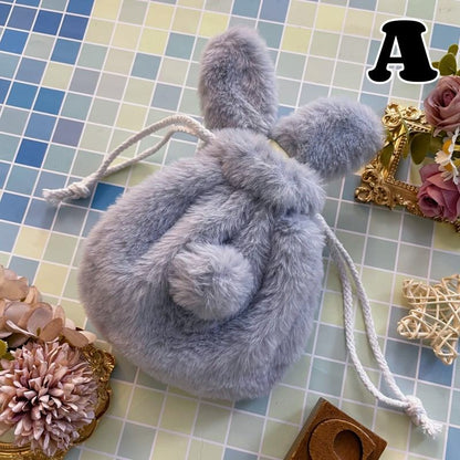 Plush Bunny Pouch