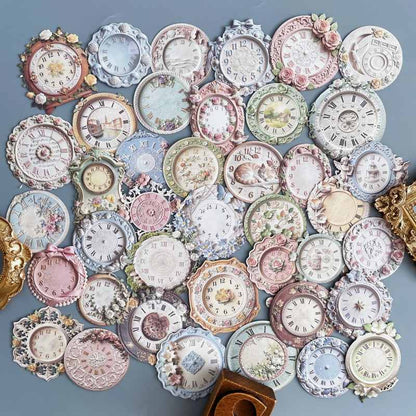 Garden Clock Sticker 40PCS