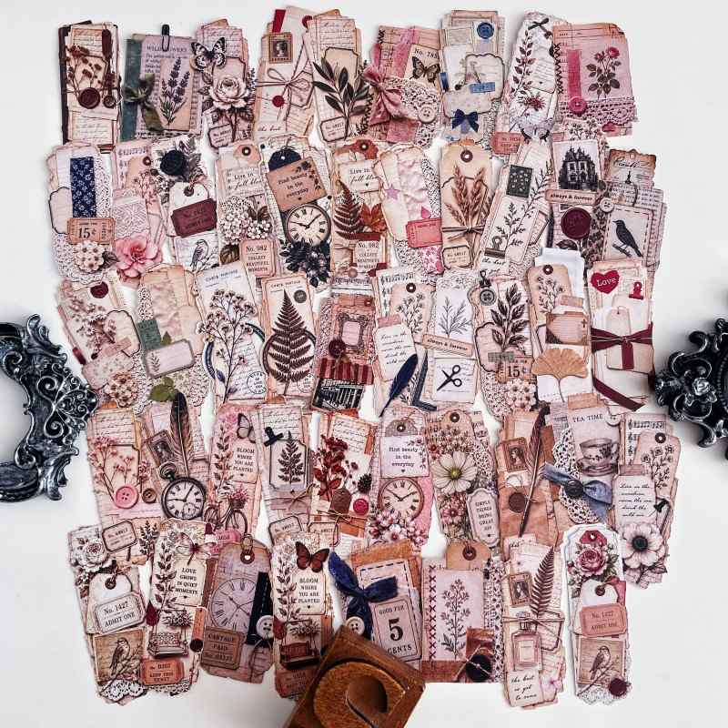 Old Film Layer Sticker 48PCS