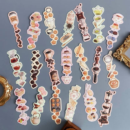 Coffee & Pastry Sticker 20PCS