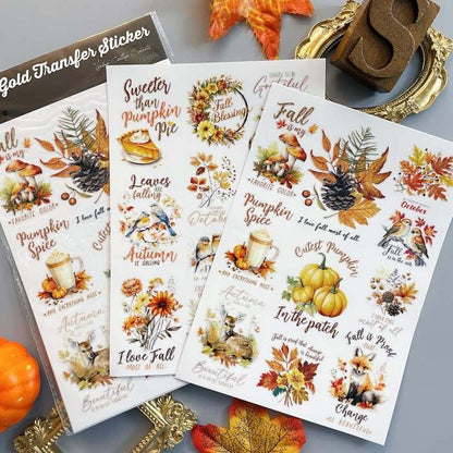 Soft October Transfer Sticker