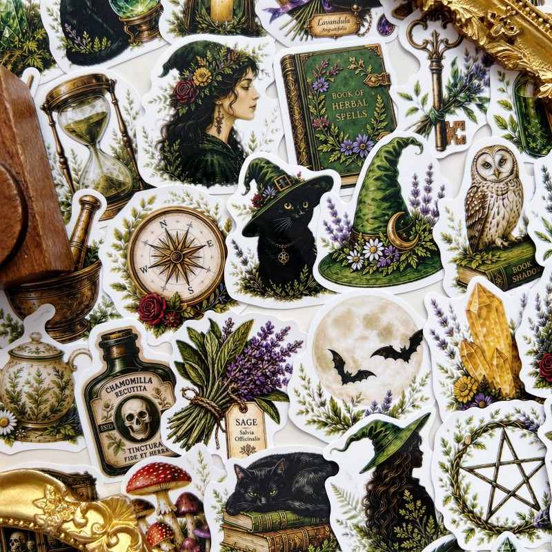 Herbal Specimen Sticker 50PCS