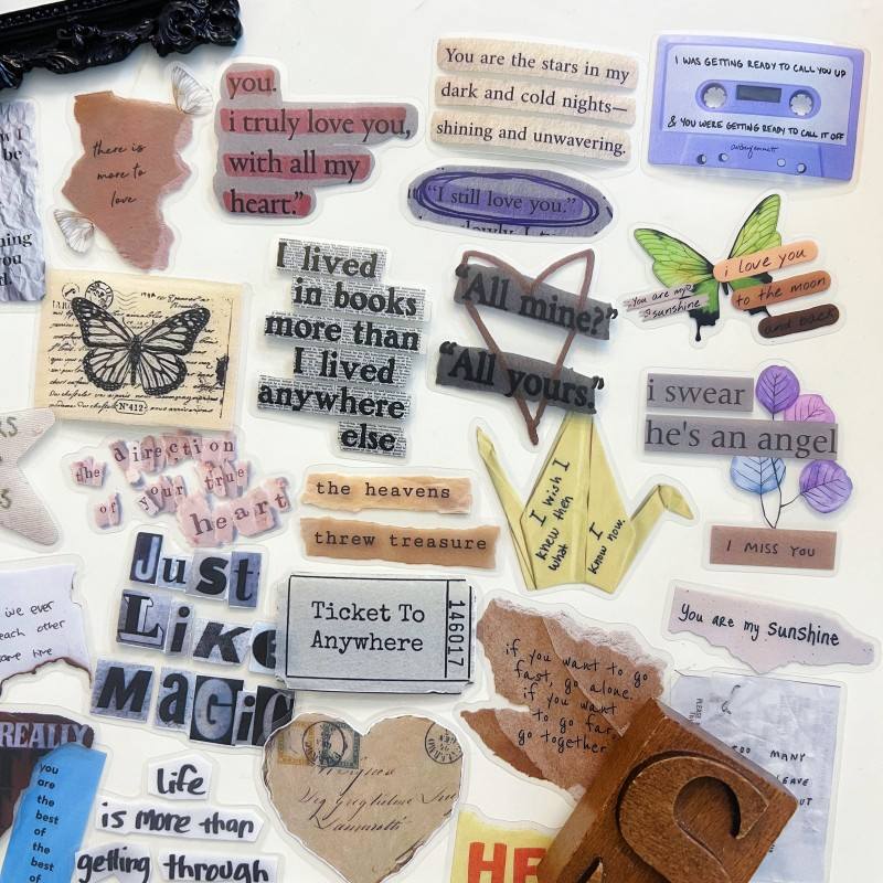 Fragment Words Sticker 50PCS