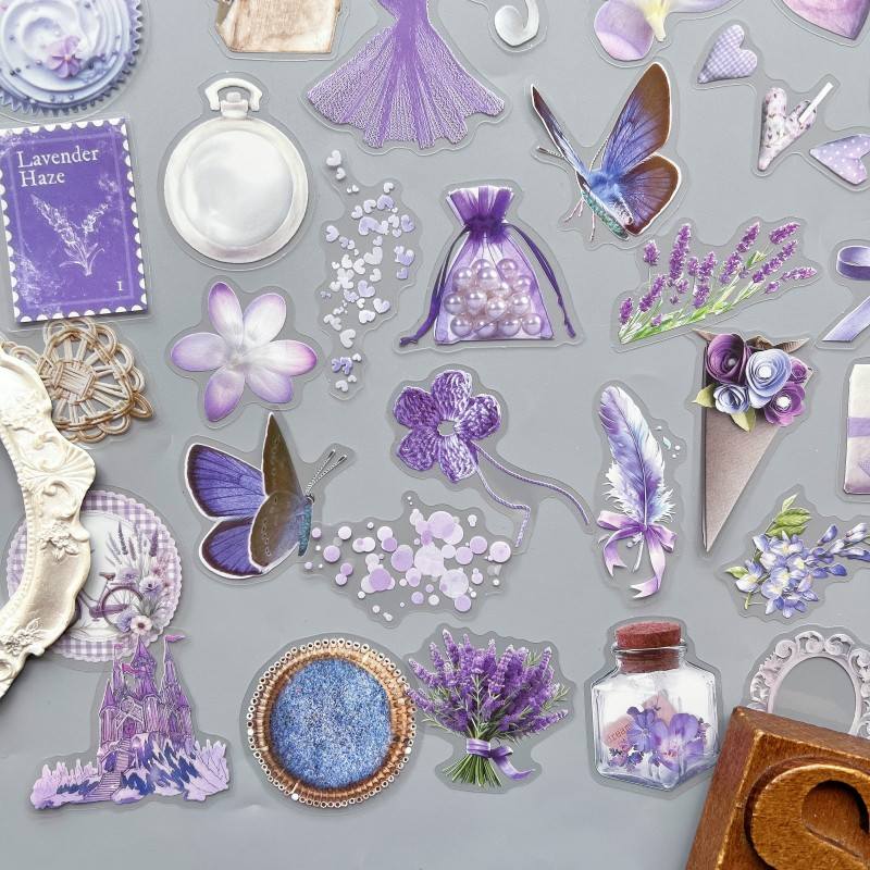 Purple Tone Sticker 50PCS