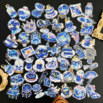 Cosmic Crystal Sticker 50PCS
