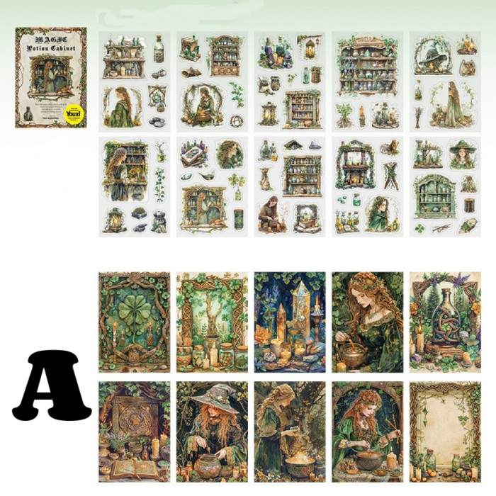 Magic Medicine Cabinet Sticker Book 20Sheets