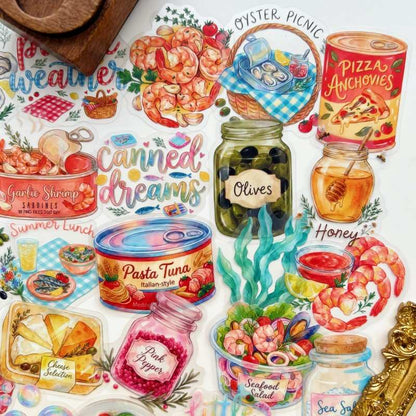 Mediterranean Pantry Sticker 50PCS