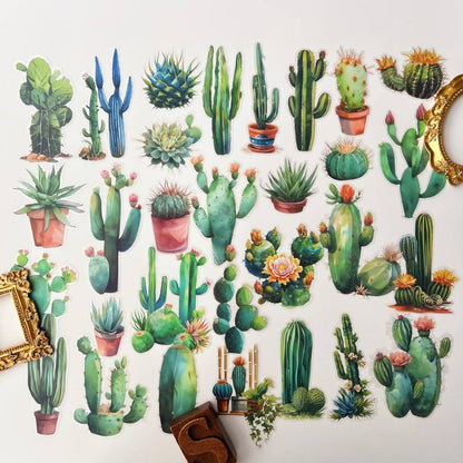Summer Cactus Sticker 30PCS