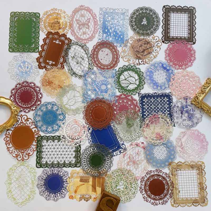 Lace Old Stationery Collage Paper 40PCS